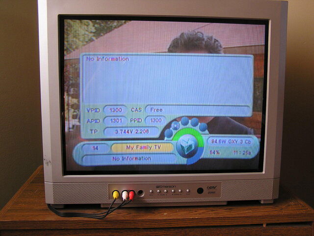 33- My Family TV using Coolsat in the Den.JPG