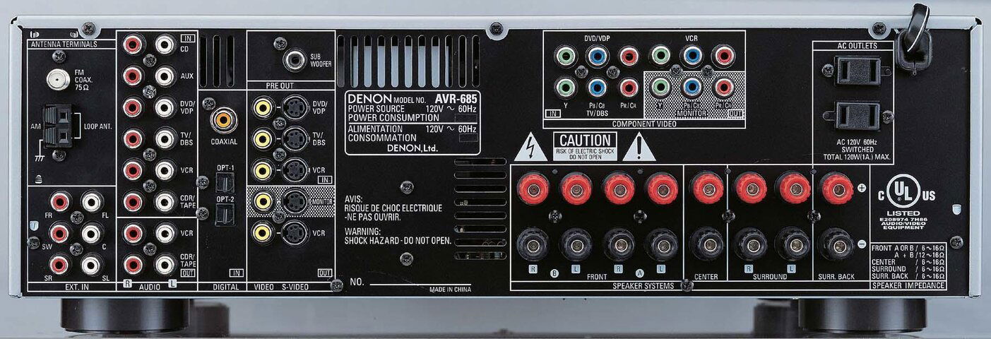 Denon - AVR684 - Back.jpg