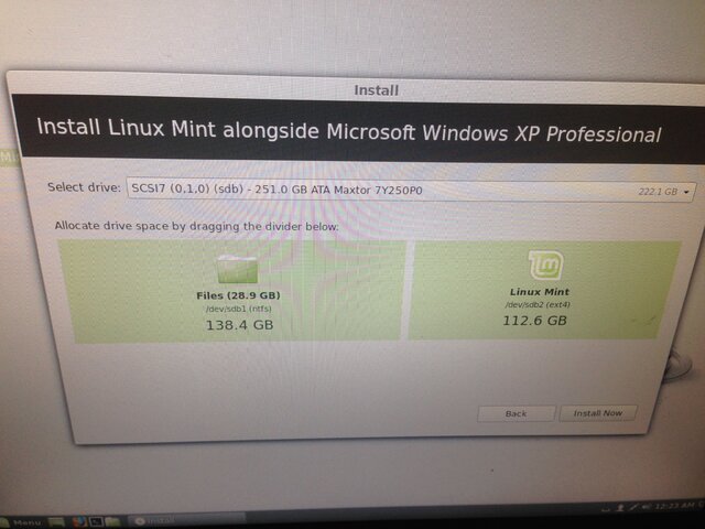 Linux Mint partition 1.JPG Linux Mint partition 1.JPG